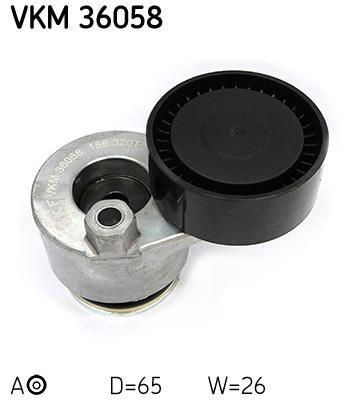 Rolo tensor da correia trapezoidal estriada SKF ref. VKM 36058